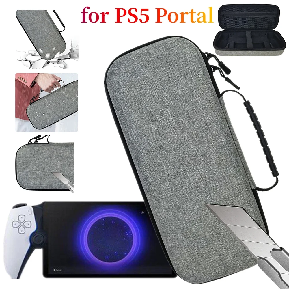 EVA Hard Case Bag For PS5 Portal Handheld Console Carry Bag Portabl Travel Carrying Case Shockproof Storage Bag for PS Portal