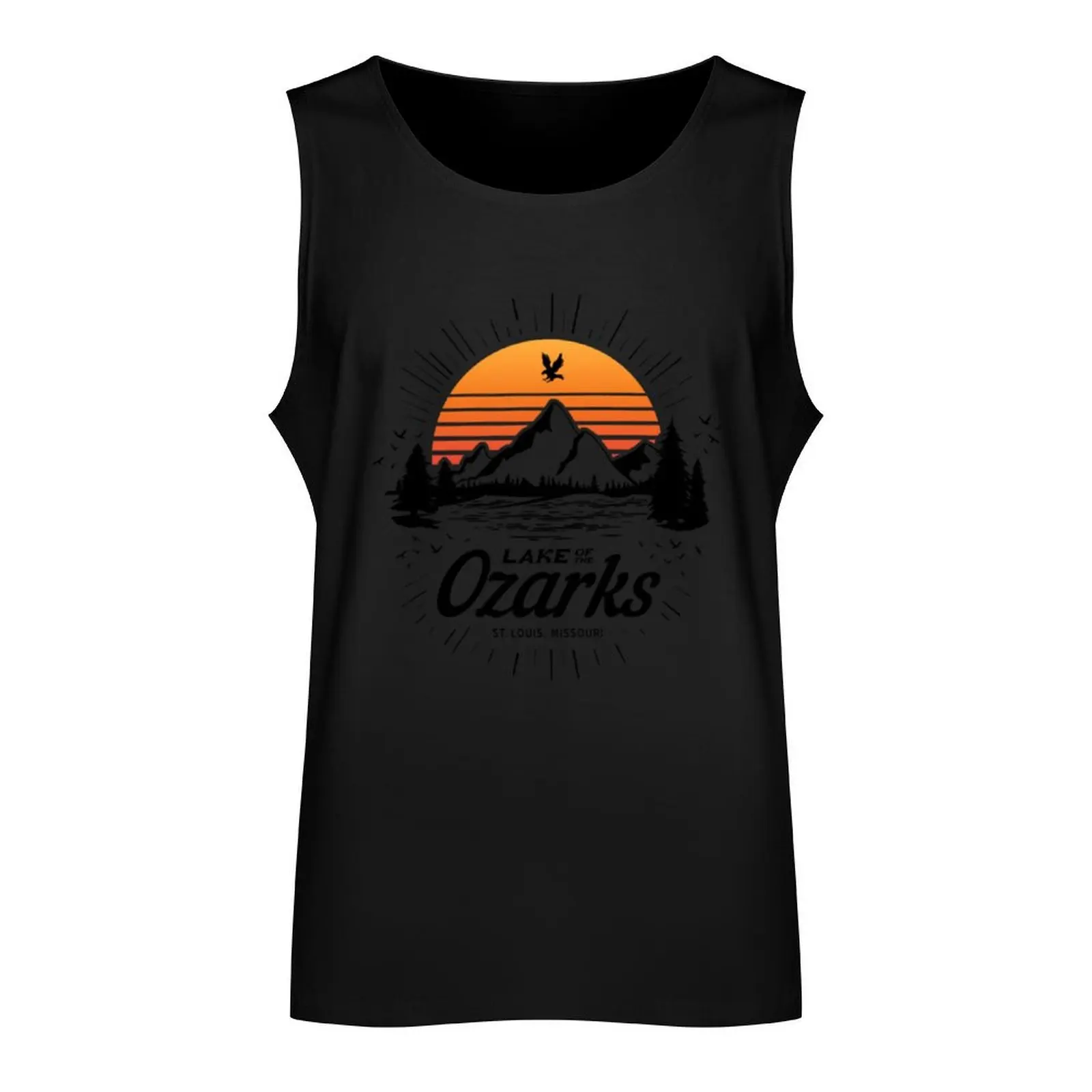 Ozark, Lake Of The Ozarks Tank Top plain t-shirt Bodybuilding shirt Men's sleeveless t-shirt