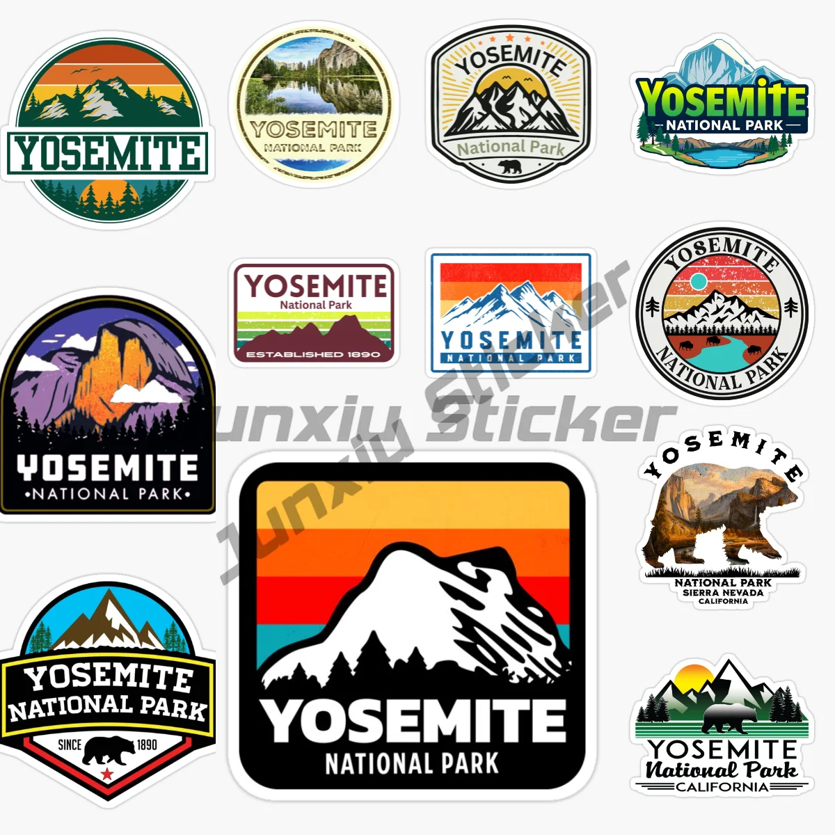 

YOSEMITE NATIONAL PARK Car Sticker Motorcycle Vinyl Bumper Truck Car Wall Room Bicycle Van Window Decorate PVC Decals