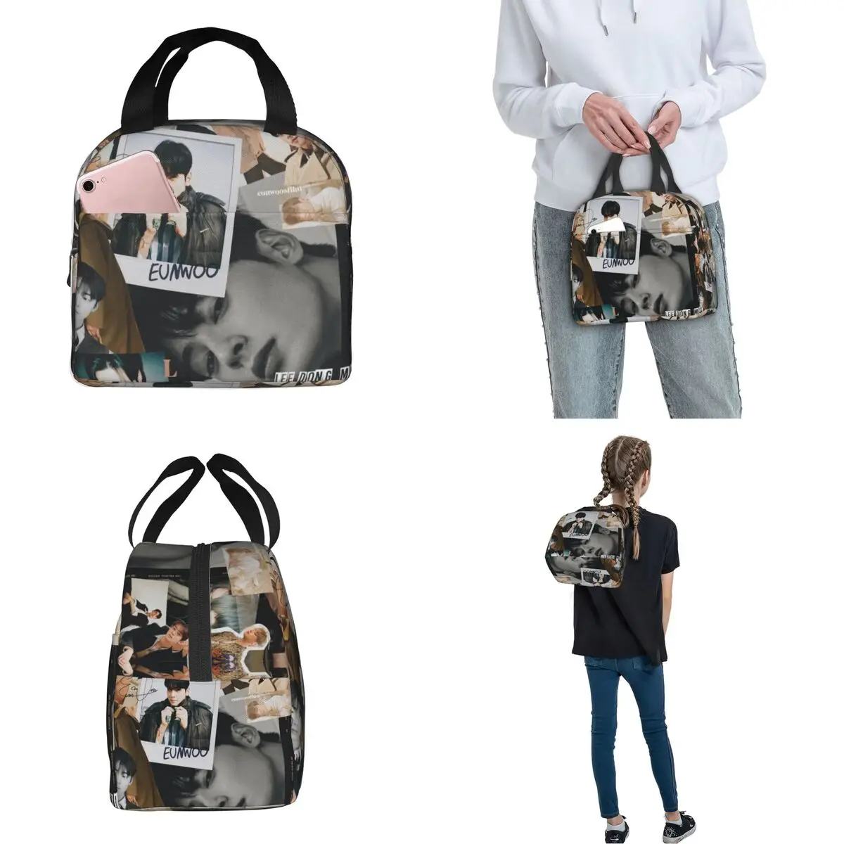 Cha Eunwoo True Beauty Series borsa termica portatile borsa termica riutilizzabile Lunch Box Tote College Picnic uomo donna