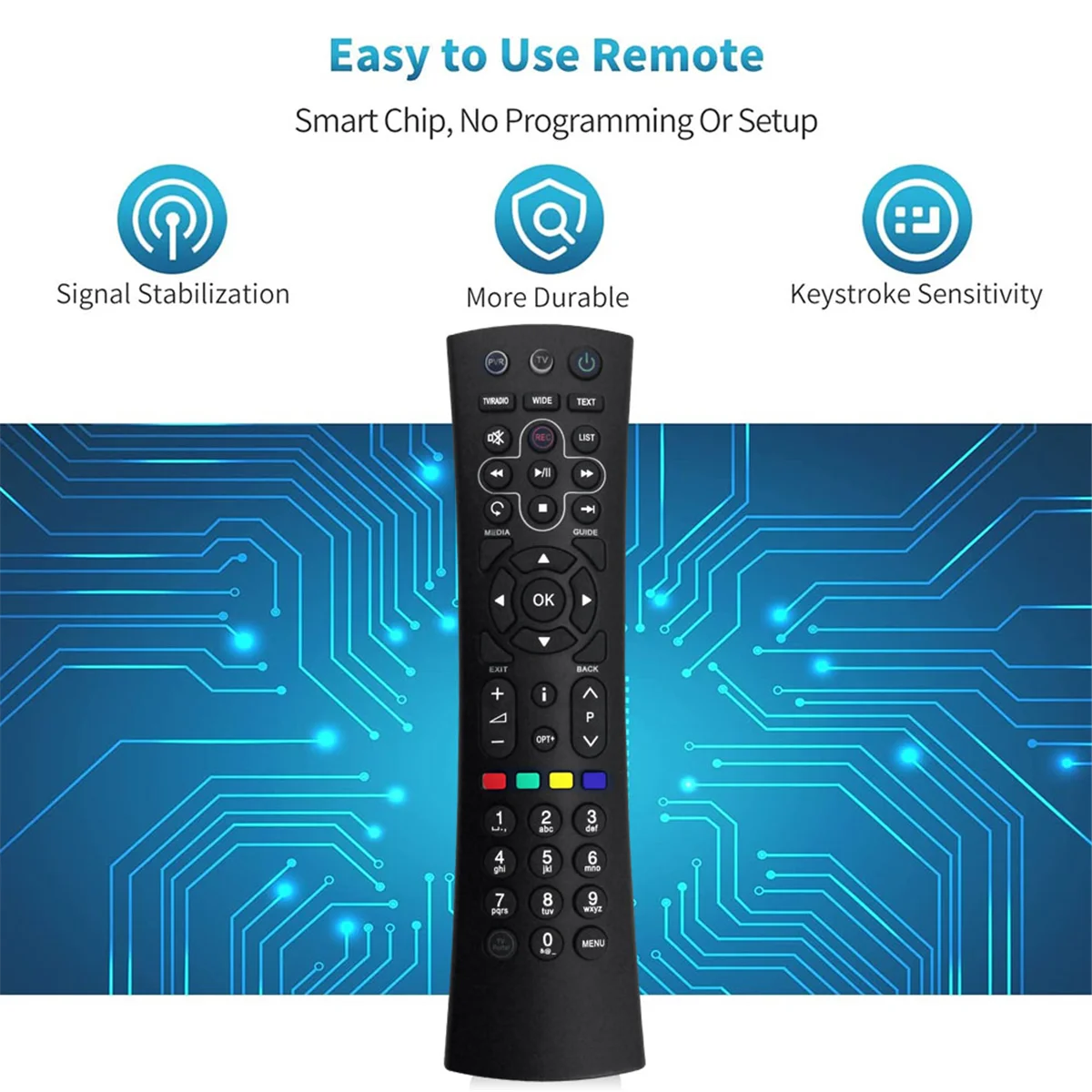 A57G-Replace RM-H01U Remote Control for Humax ICord Mini ICord Cable HD Nano Connect
