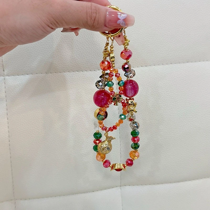 

Personalized Lucky Bag Lucky Cat Mobile Phone Lanyard Pendant Niche Design Advanced Sense Hand Rope Portable Chain Bag Pendant