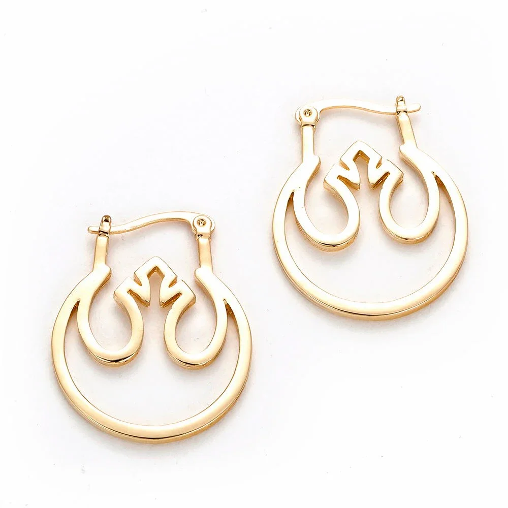 Pendientes de botón clásicos de Star Wars, los más vendidos, bonitos, para fiesta, regalo para fans, dropshipping, pendientes de color dorado para mujer, joyería