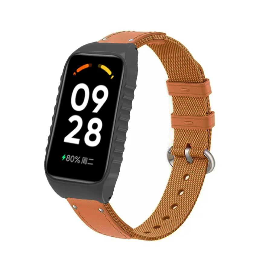 حزام بديل للفرقة الذكية من شيومي 8 ، سوار معصم نشط ، سوار نايلون لريدمي باند 2 ، سوار ساعة ذكي ، ملحقات كوريا