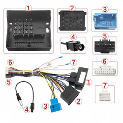 Car Radio Wiring Harness Canbus Box For BMW E39 E46 E53 1998-2014 Stereo Wire Aftermarket Android adapter