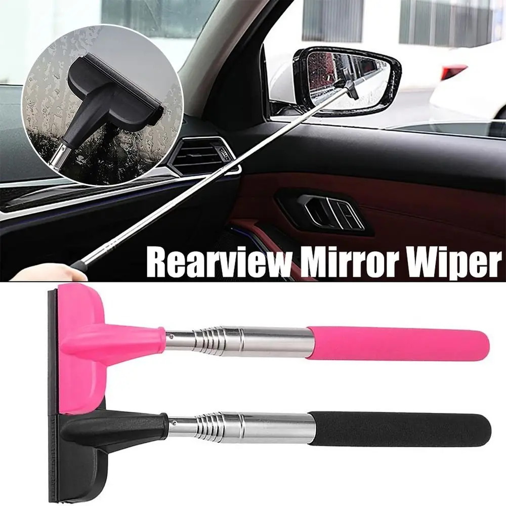 

Retractable Windshield Wiper Blade Rubber Portable Rearview Cleaning Tool 98cm Extendable Handle Auto Glass Mist Cleaner