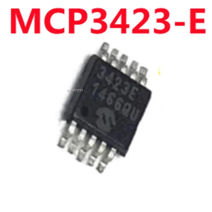 10adet MCP3423-E/UN MSOP10 MCP3423 3423E analog-to-digital converter chip