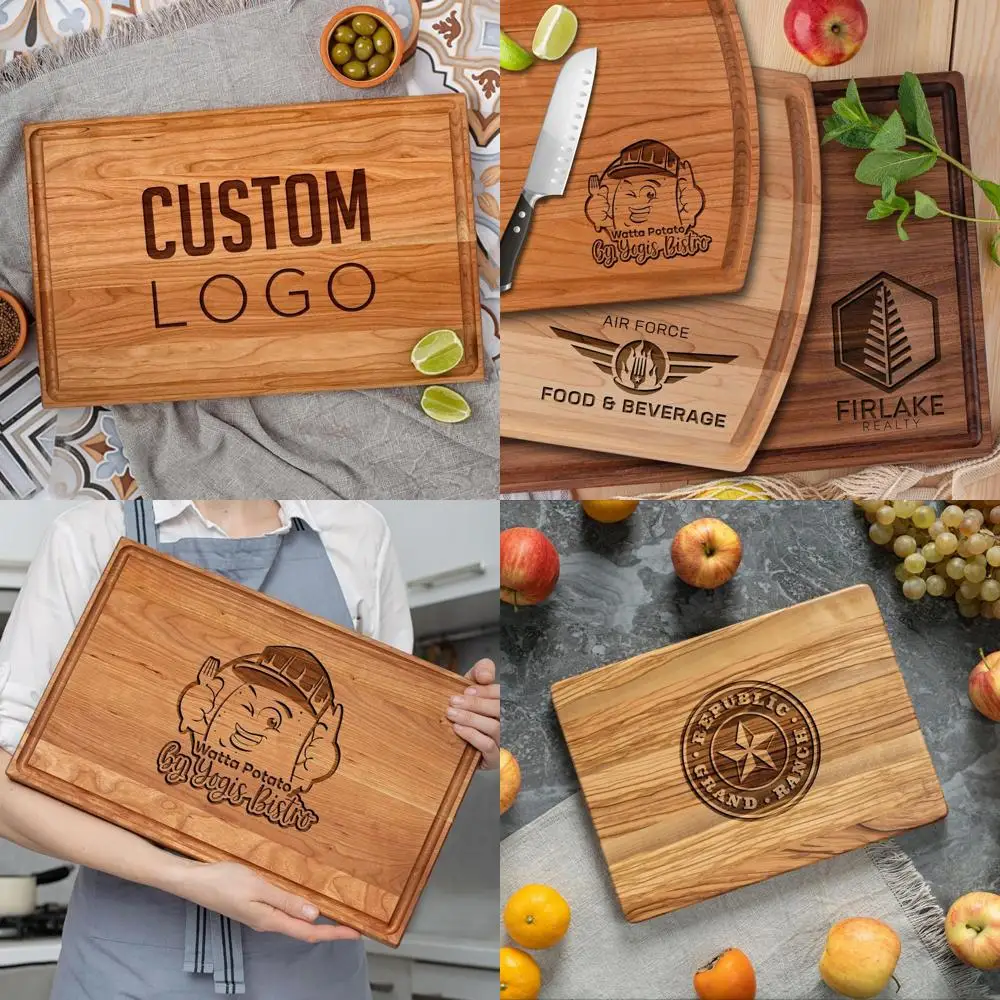 

Персонализированная разделочная доска с логотипом лесного декора — идеальный подарок для закрытия недвижимости для клиентов и реакторов