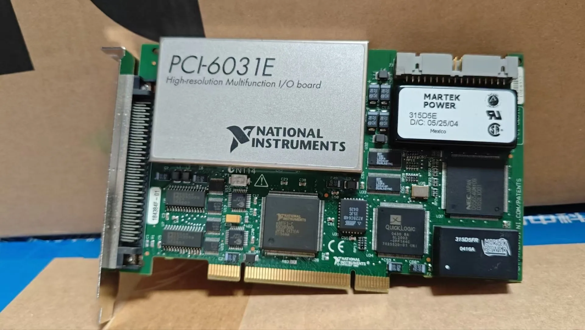 NI PCI-6031E Multi-function Data Collection Card, The Old And New Are Shown In The Picture, And The Function Is Positive.