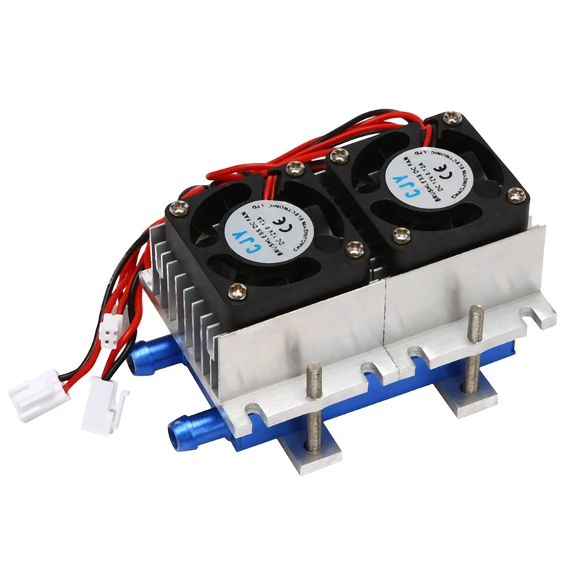 2X 144W Thermoelectric Peltier Refrigeration Cooler 12V Semiconductor Air Conditioner Cooling System DIY Kit