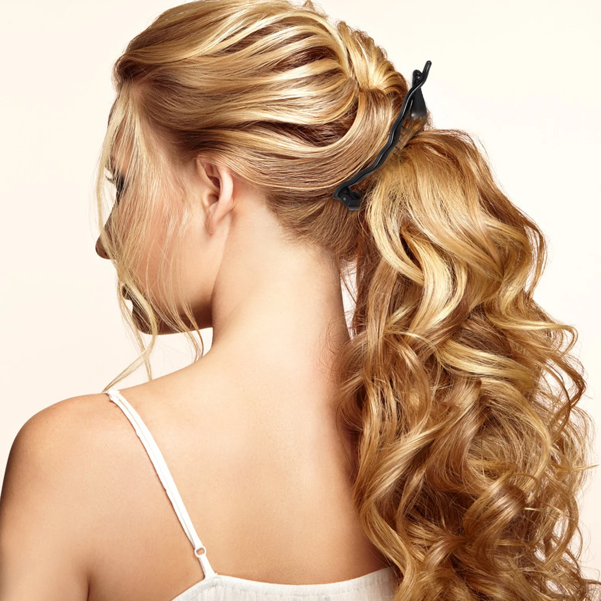 

4pcs Dolphin Clips For Women Large Claw Clamp Banana Shape Plastic Hair Clip Claw Long Lasting Stylish Barrette Hair Styling