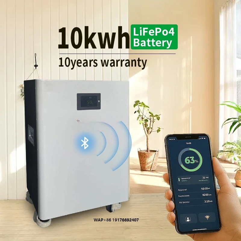 Solar Generator Hybrid Off Grid 48V 51.2V Lifepo4 230Ah 10Kwh Ess Lithium Ion Battery Pack Power Wall Home Energy Storage System