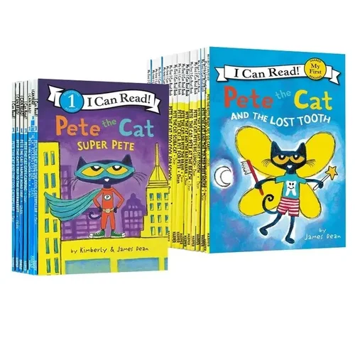 가장 완벽한 27 권, Pete Cat Book, 영어 그림, Pete The Cat I Cable, 무료 오디오, 27 권/세트 