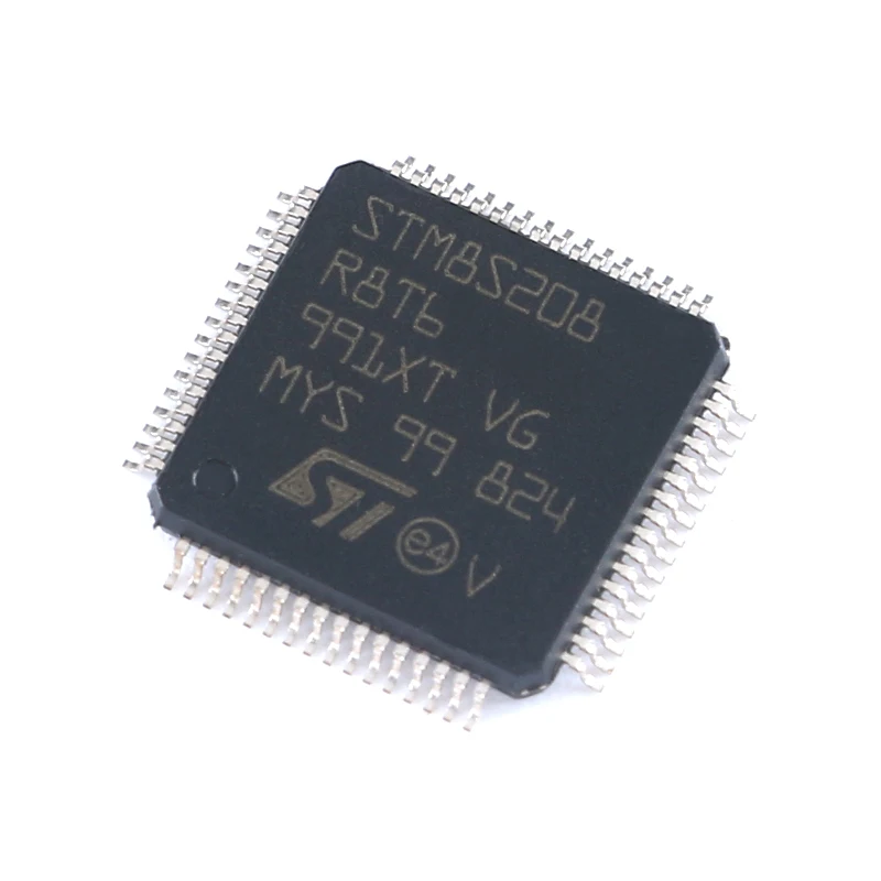 

Original genuine STM8S208R8T6 LQFP-64 24MHz 64KB/8-bit STM8S208