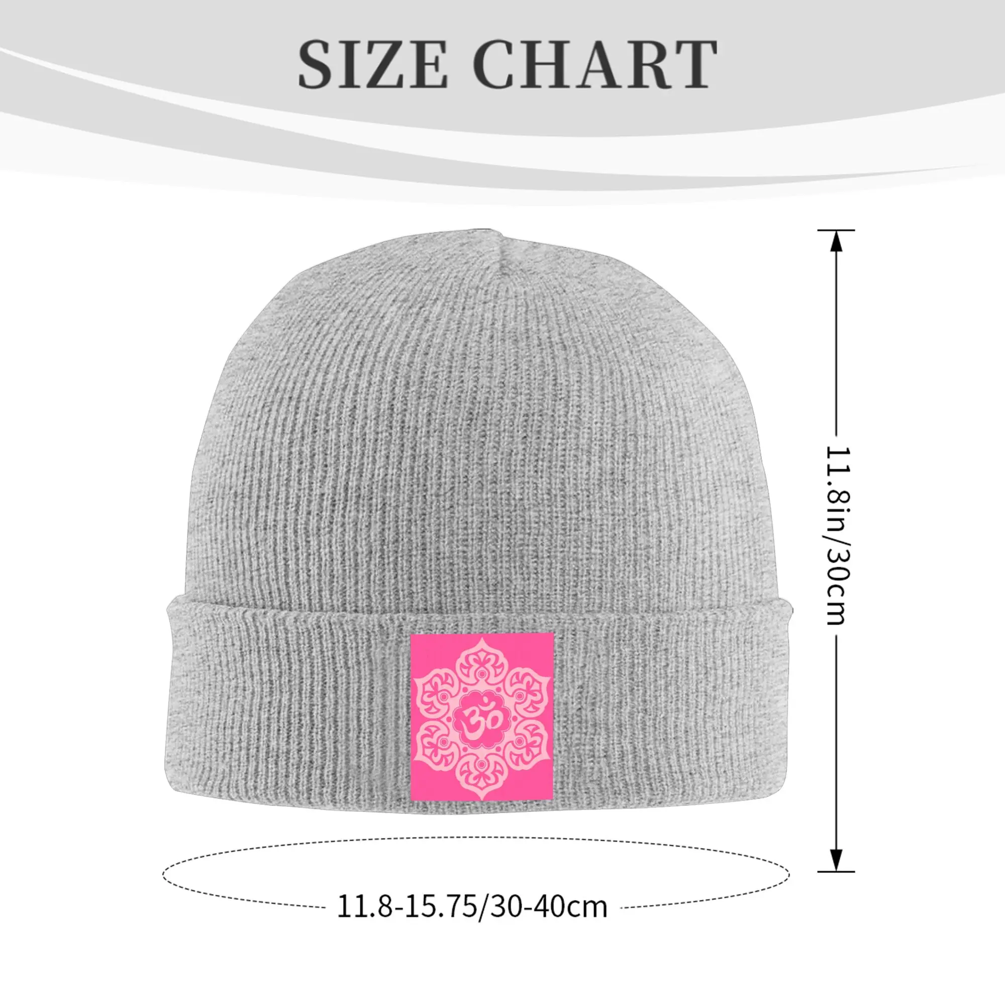 Om Yoga Lotus Flower Religious Buddha Mandala Meditation Spiritual Buddhist Winter Skullies Beanies Hat Knitted Hats Bonnet Caps