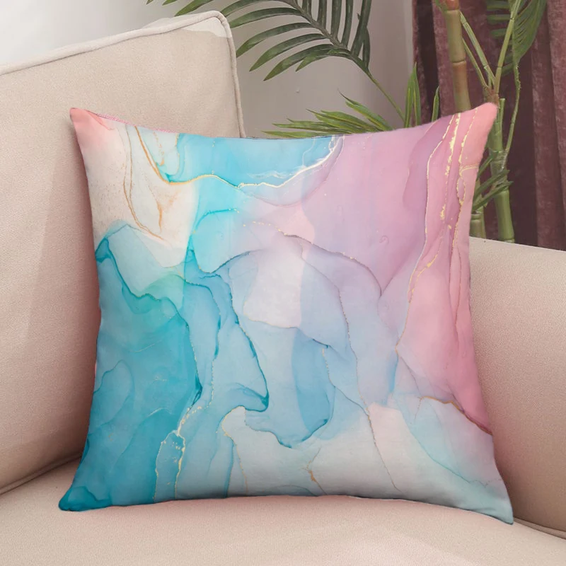 

Sofa Pillows Cover Marble Pattern Car Pillow Covers Pillows for Living Room 45x45 Cushions Cover Pillowcase Cases Cushion Hugs