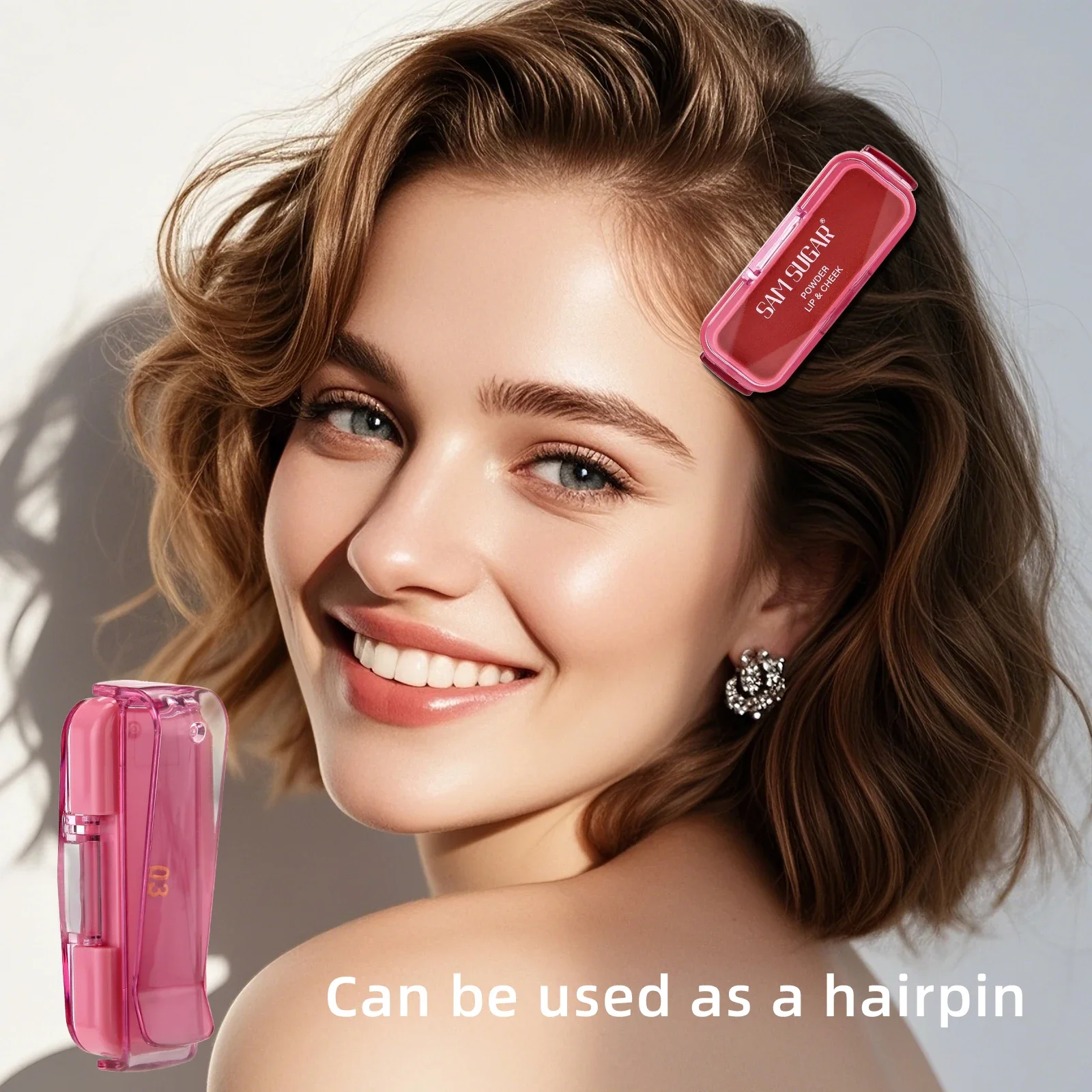 Naturalny matowy kremowy róż do policzków, długotrwały, wodoodporny, rozświetlający, wielofunkcyjny do ust, twarzy i policzków, monochromatyczny, nude.