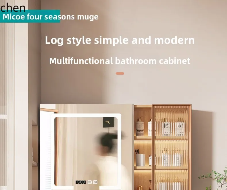 

LXC Modern Minimalist Bathroom Cabinet Set Washroom Sink Cabinet Light Luxury Washstand