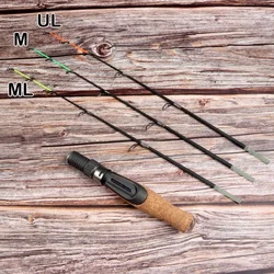 UL ML Winter fishing rod soft tip 50cm Ice fishing rod with Flat tip high quality Fiber Glass tip with cork handle