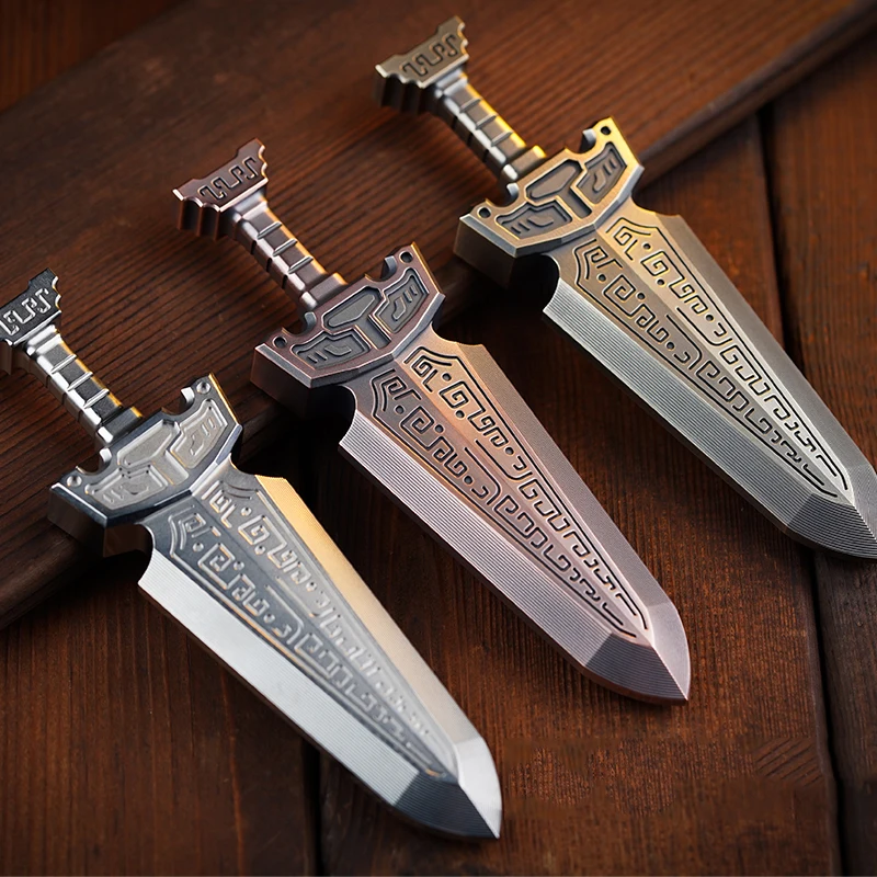 

Китайский ретро меч Цинюнь ручной работы, креативное оружие, ремесла, украшения, подарки, уличные инструменты EDC