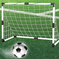 Football Goal Sports Toy Foldable Children's Football Gate with Pump & Ball Portable Soccer Goal for Outdoor Football Training