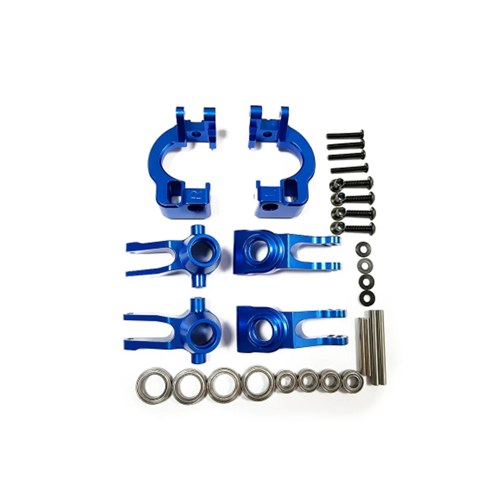 Metal Front Steering Block C-Hubs Carrier Caster Block Rear Hub Carrier set for 1/8 Arrma VENDETTA 3S INFRACTION RC Car Parts