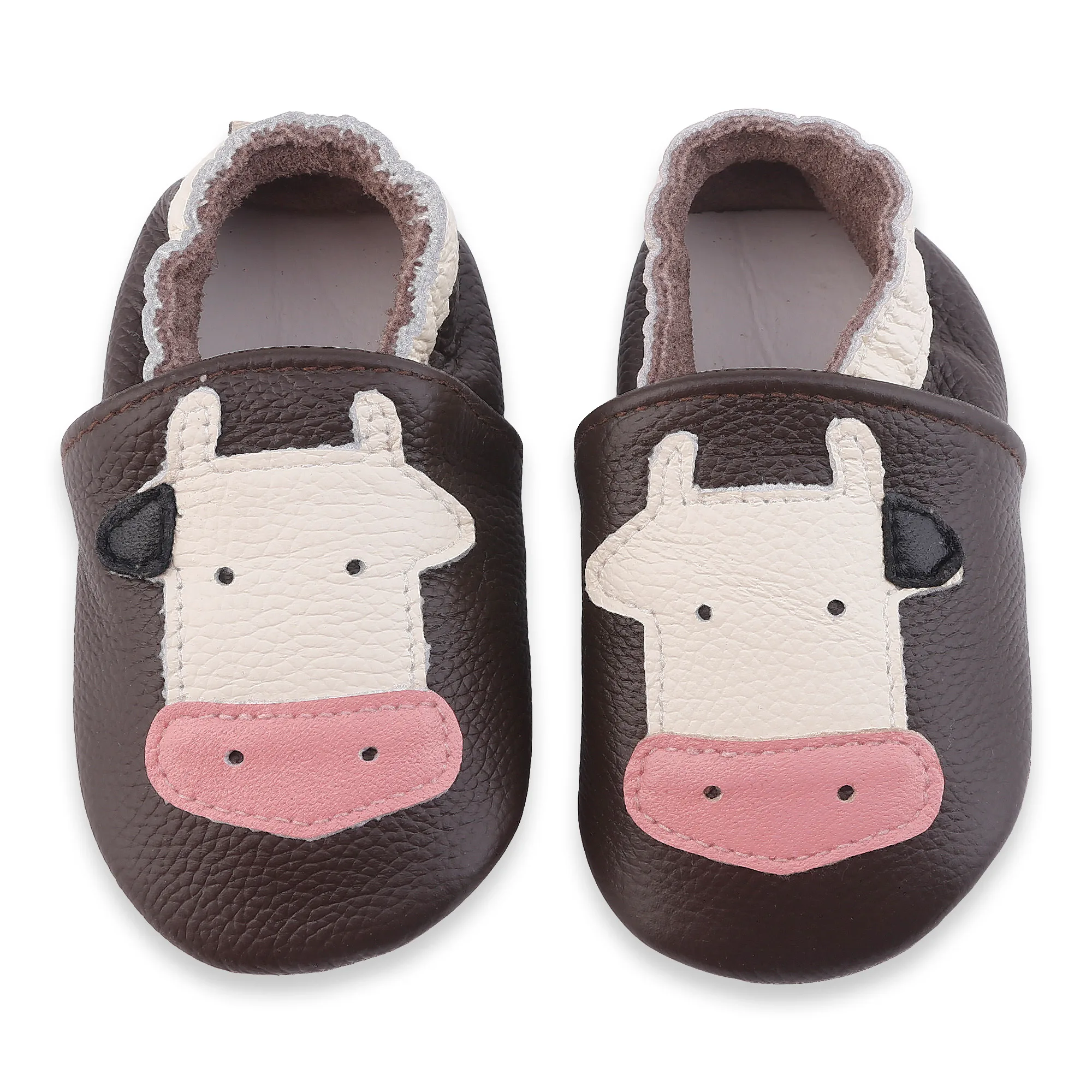 

Classic Genuine Leather Newborn Non-Slip First Walker Baby Shoes 0-24M Cartoon Toddlers Soft Sole Casual Prewalker Infant