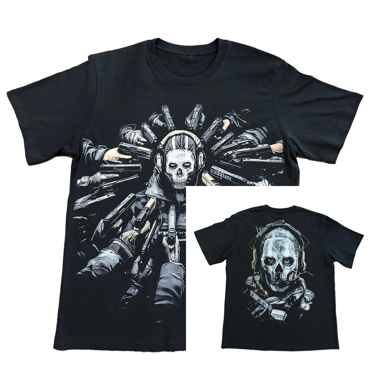 Call of Duty Ghost Graphic T-Shirt Cotton Men Women Streetwear Tee