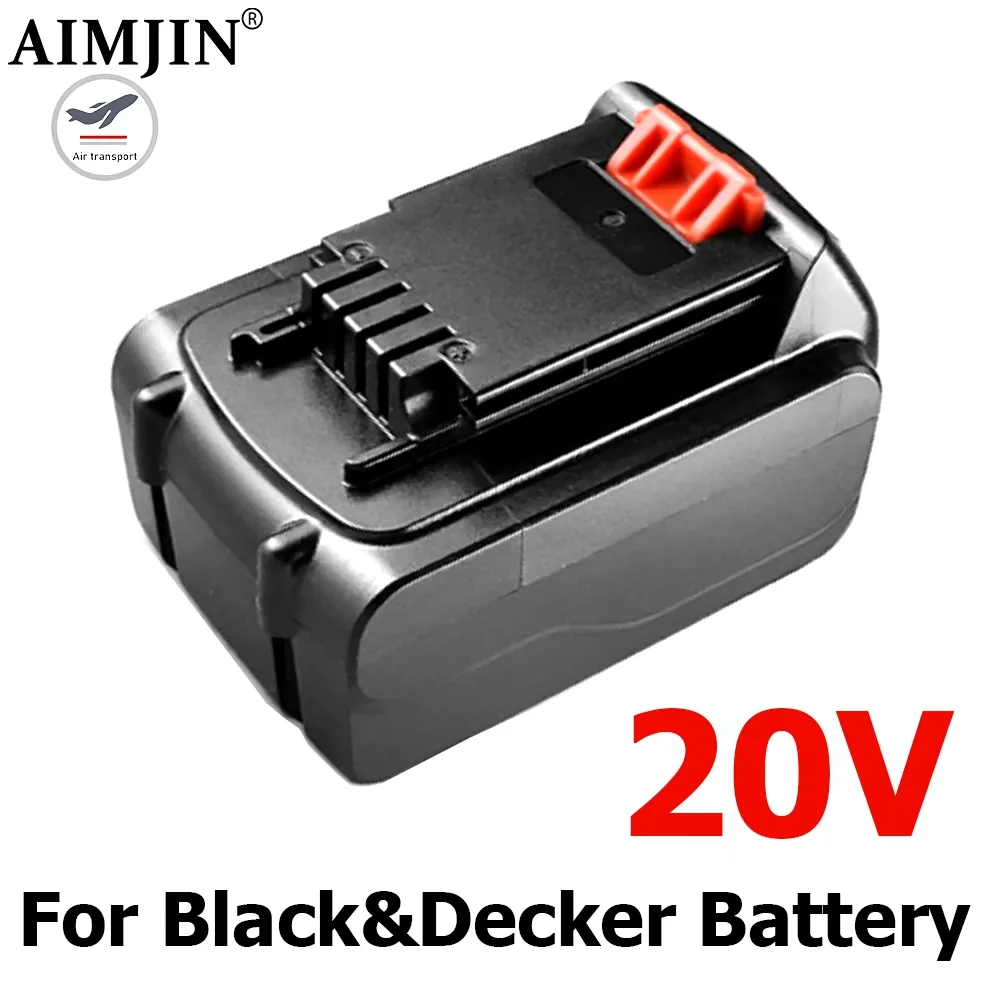 

20V 6.0Ah 8.0Ah Li-ion Rechargeable Battery For BLACK&DECKER LB20 LBX20 LBXR20 Power Tool Replacement