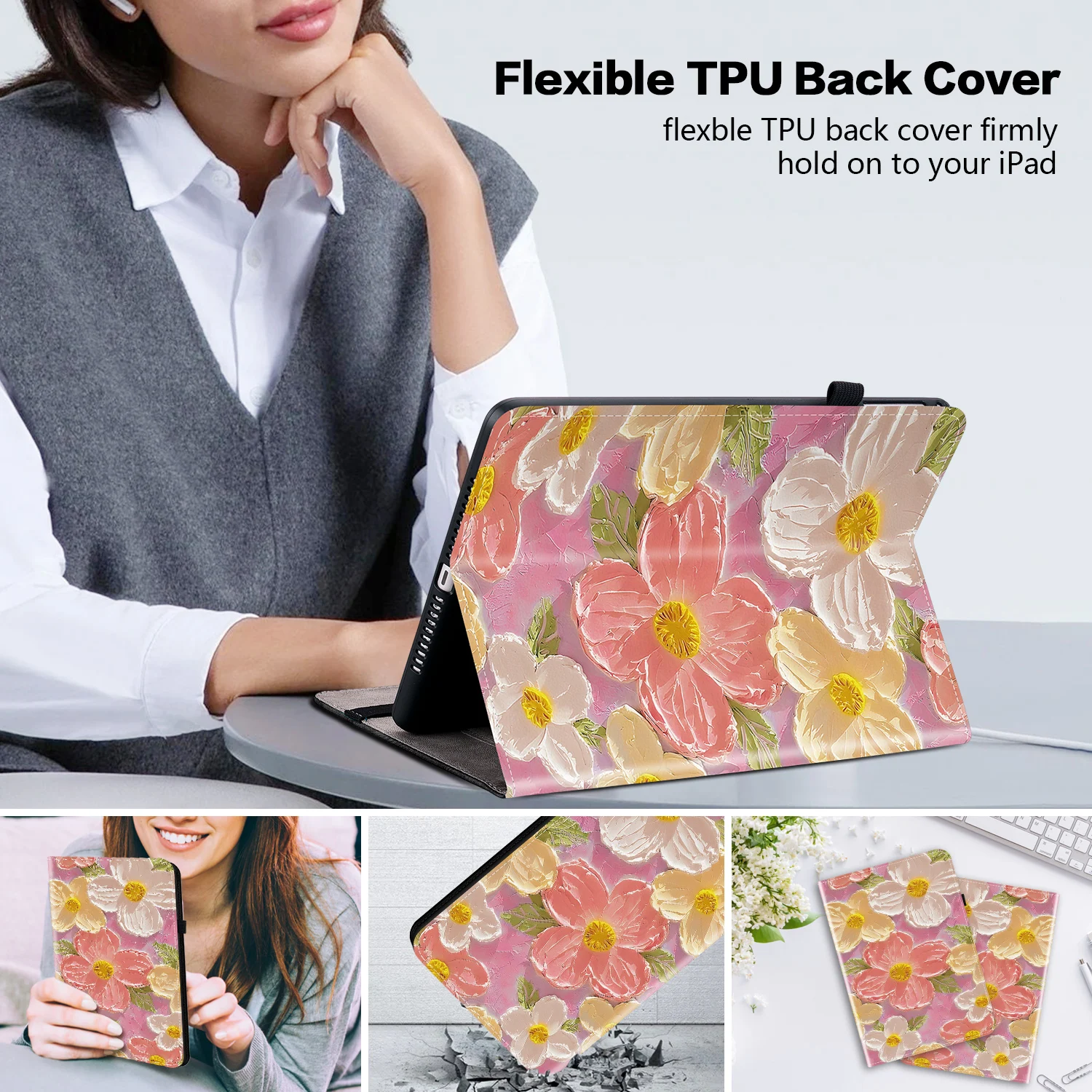 حافظة جلدية لهاتف سامسونج جالاكسي تاب S10 FE Plus 13.1 حافظة تاب S10 Lite S11 S9 11 "S8 + S7 FE + T730 S9 FE Plus 12.4" غطاء لوحي