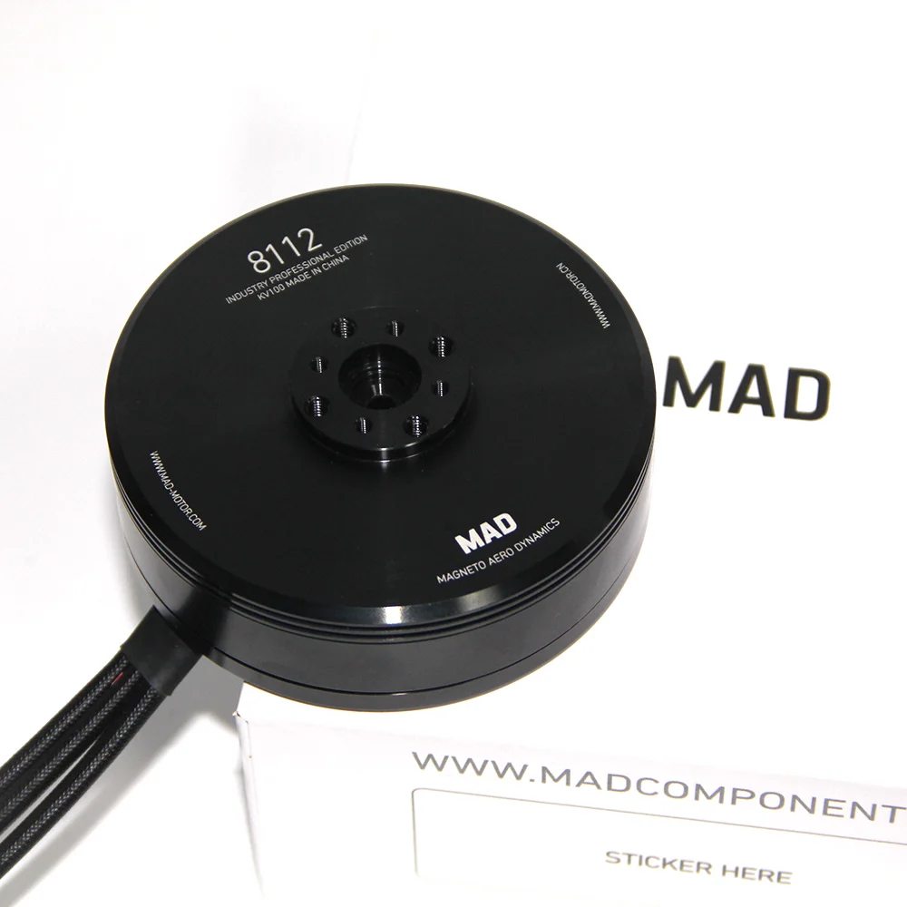 MAD 8112  IPE black V1.0  KV100 Large Brushless DC Brushless Model Motors