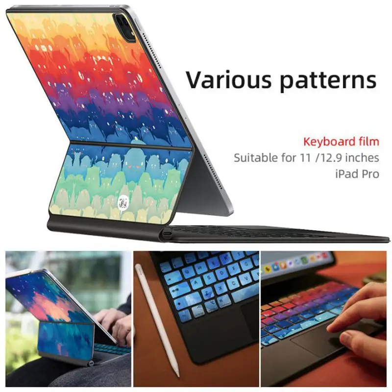 Suitable For Magic Keyboard Skin Sticker 2025 iPad Pro M4 11/13 Inch iPad A16 11in iPad Air M2/4 11 Tablet Sticker Full Decal