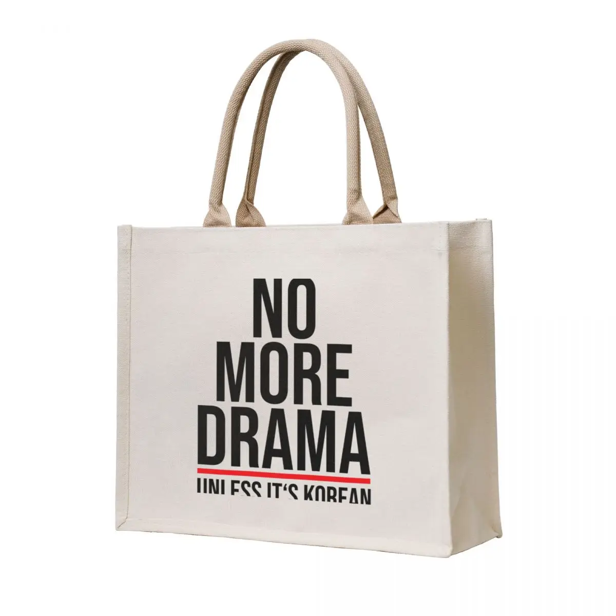 

No More Drama unless it's Korean, KDrama Tote Bag Shopper handbag Beach bag Handbags