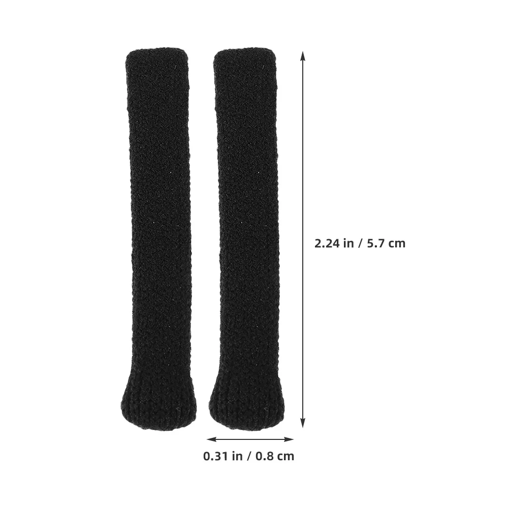 

8pcs Anti slip Eyeglass Covers Black Soft Glasses Ear Leg Sleeves Prevent Slipping Suitable Most Eyewear Reading Sunglasses