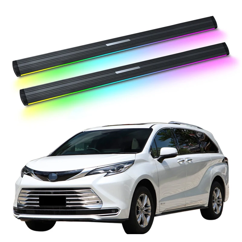 

Automatic Electric Power Side Step Running Board Neon Led Light For Toyota SIENNA 2021-2023