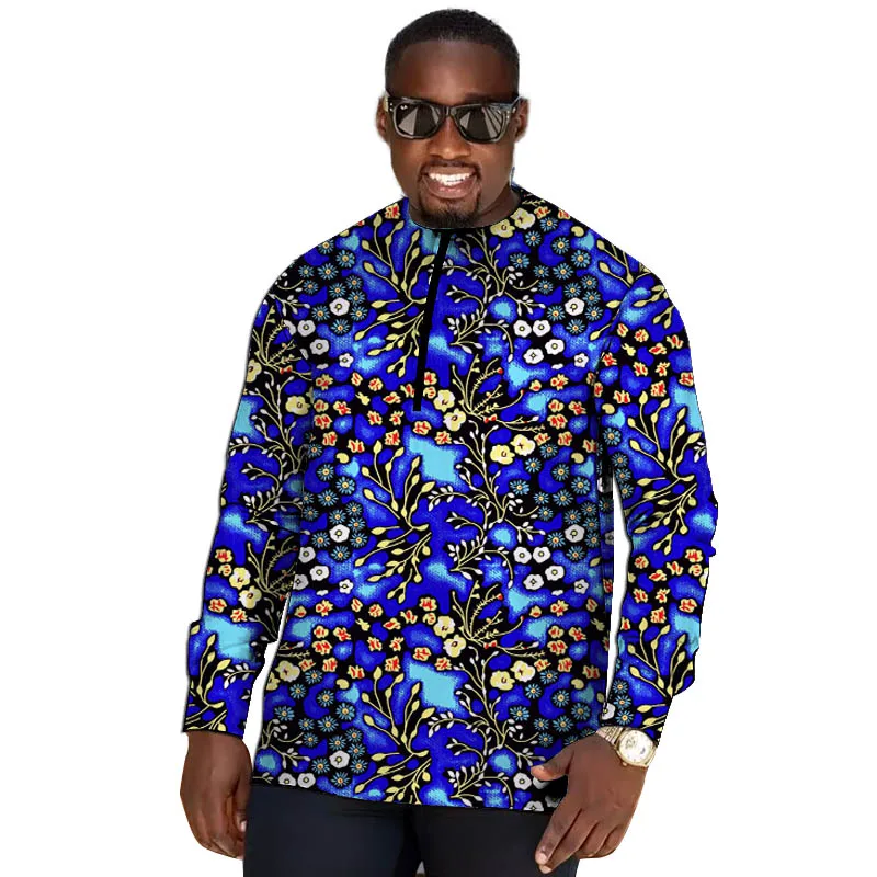 

Нигерийская модная мужская рубашка без воротника, африканские топы на молнии от кутюр, оригинальный дизайн, мужская одежда для свадебной вечеринки