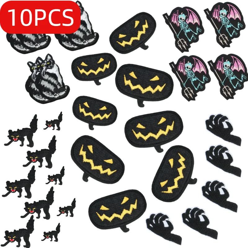 فاسق التطريز التصحيح على الملابس الحديد على الكثير من الرقع للملابس 10 قطعة الكي بالجملة للملابس الحيوان ملصق #2