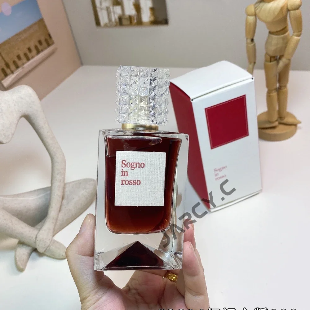 

100ml Brand Sogno In Rosso Women Perfume Long Lasting Woody Floral Eau de Men Cologne Pheromone Everyday Dating Fragrances Gift
