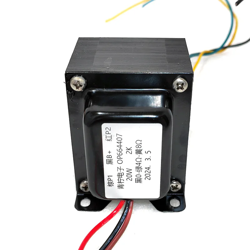 BAHOD 1pcs 20W 2K Push-Pull Output Transformer Without Ultra Linear for 6P12P Vacuum Tube Amplifier