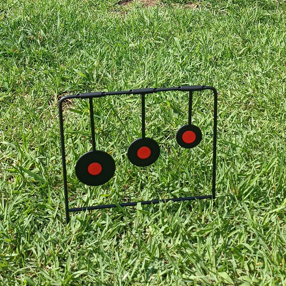 Luchtpistool Eenvoudige Spinner Schieten Metalen Doel Drie Hanger Ronde Doelen
