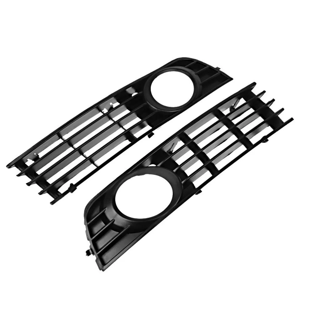 Brand New High Quality ABS Front Bumper Right & Left Side Fog Light Grill Grille For Audi A4 B6 2002-2005