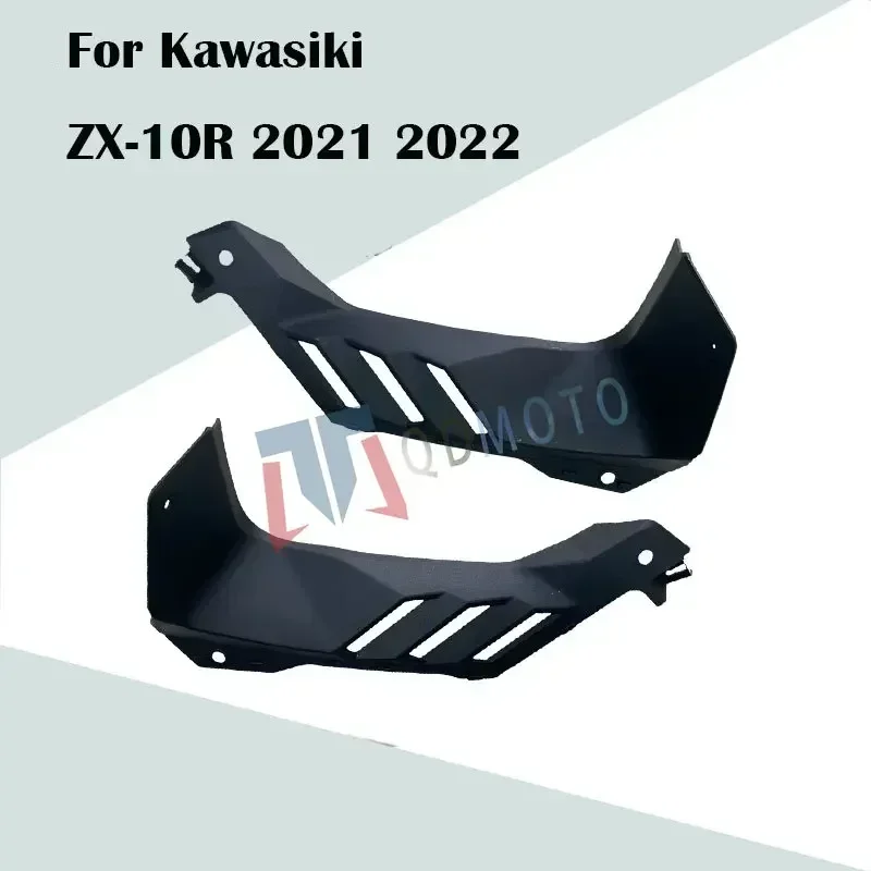 For Kawasiki ZX-10R 2021 2022  Motorcycle Unpainted Head Tube Trim Covers ABS Injection Fairing