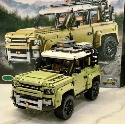 2573pcs Famous Car Blocks Land Supercar Rover Off-Road Defender Vehicle Model 42110 Building Blocks Bricks Toys Kids Adults Gift