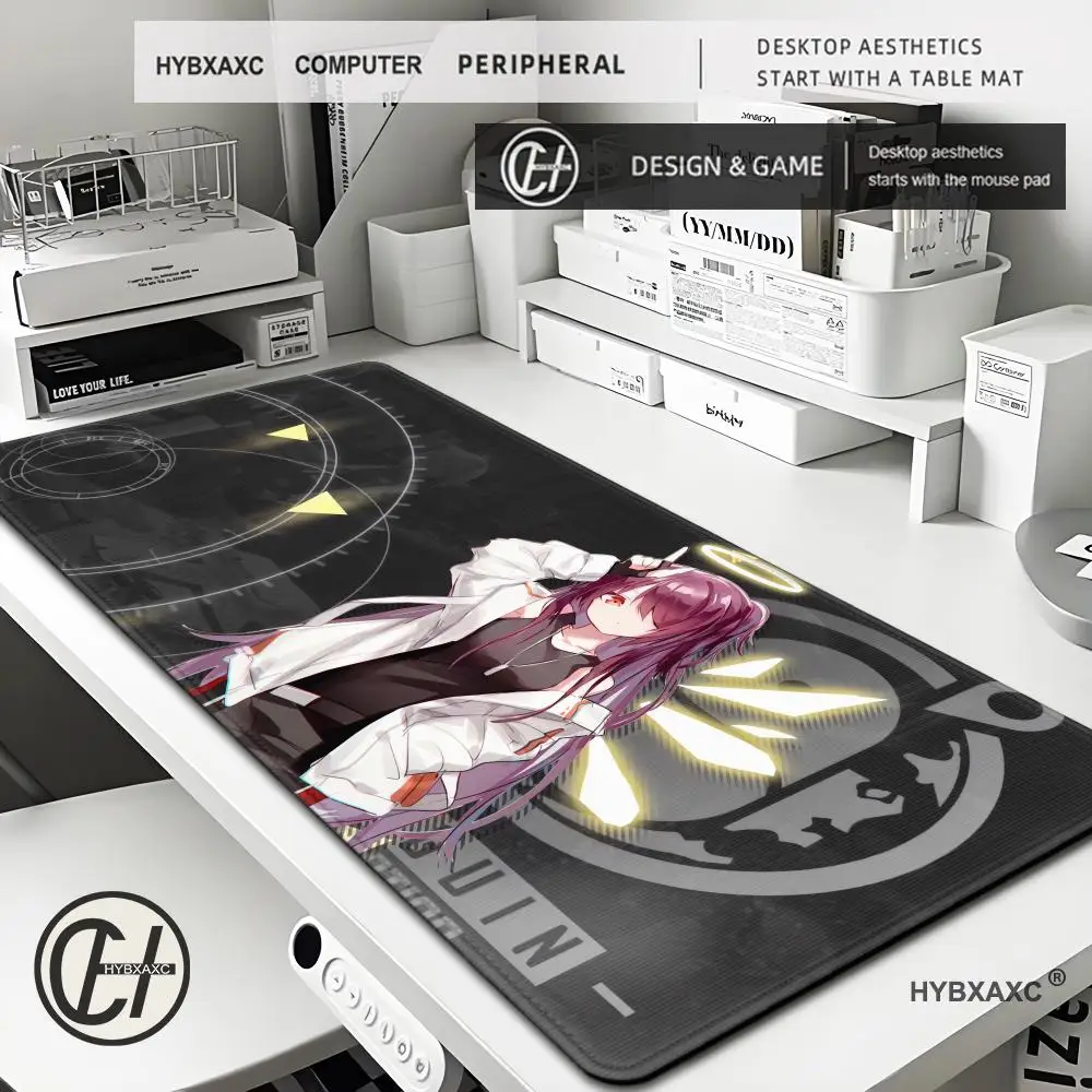 

New XL Large Arknights Custom Home Mousepad Gabinete Mouse Pad Exusiai XXL Desk Mats Rubber Soft Table Mat HD Priting Mat