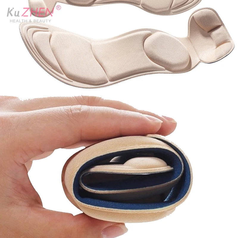 

1 пара губчатых стельок из пены с эффектом памяти, вставки для пятки, задняя часть дышащей противоскользящей вставки для обуви на высоком каблуке, защитная стелька для обуви