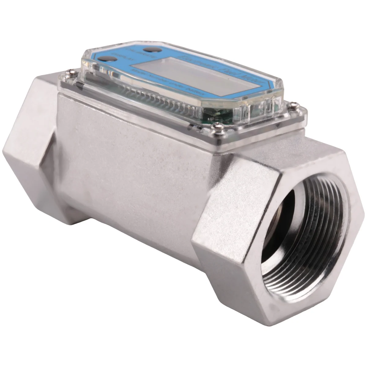 Tendências 1.5 Polegada medidor de fluxo de turbina digital, display lcd medidor de fluxo de água combustível, medidor de vazão para água da gasolina