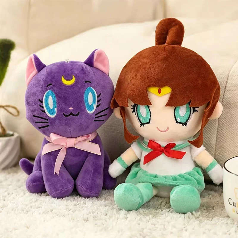 25cm Anime Sailor Moon Plush Toys Tsukino Usagi Kaiou Michi Stuffed  Girlish Room Decor Stuffed Kawaii Pretty Gifts