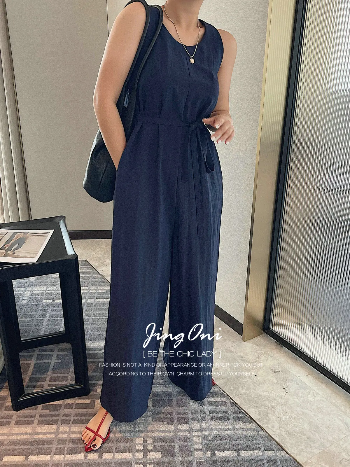 Jumpsuits Cargo Pants Y2K Woman Clothing 2025 Summer Korean Fashion Style Elegant Long Trousers Wide Leg High Waist Sleeveless