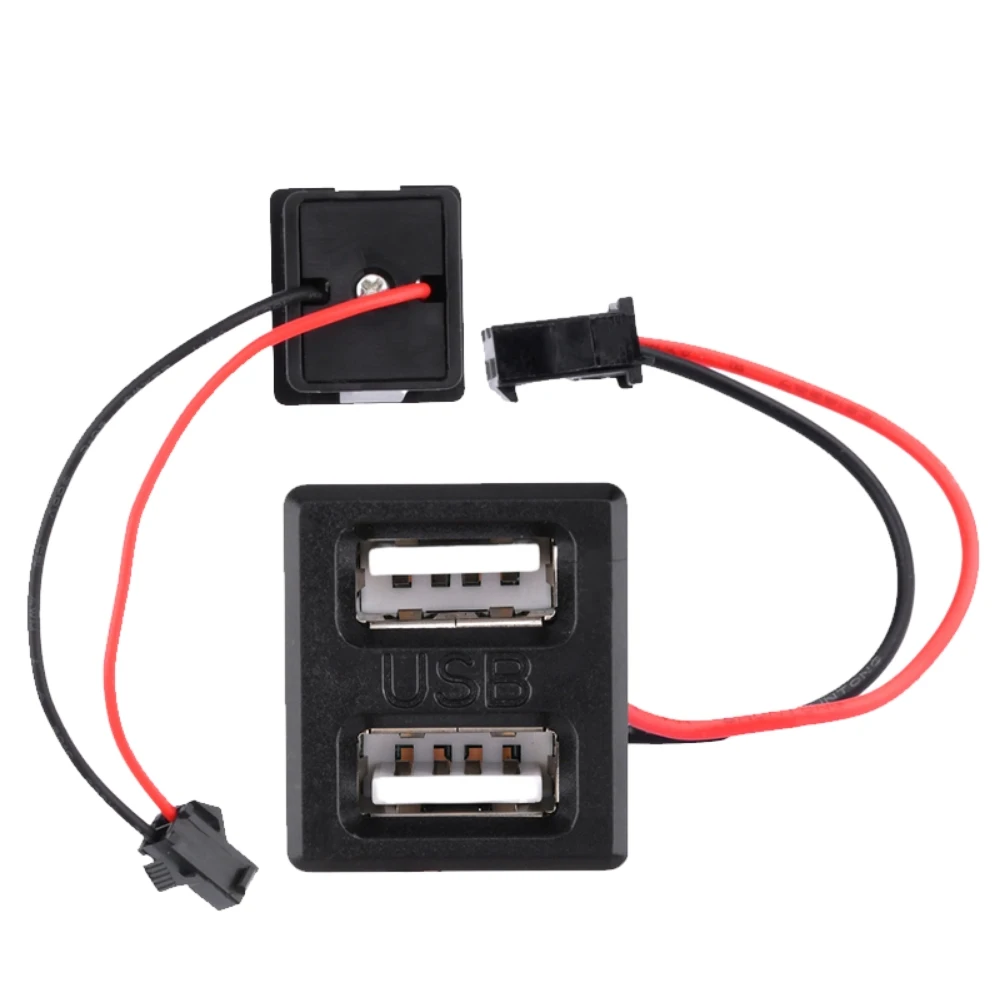 1PCS Black Double-Layer USB Socket Arc Straight Side Desk Lamp Built-in Type-C Charging Socket Power Socket with Cable Connector