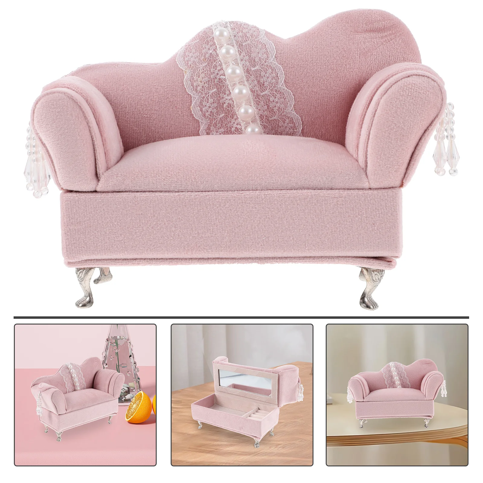 

Shape Jewelry Box for Rings Earrings Necklaces Watch Bracelet Storage Small Portable Case Lipstick Hairpin